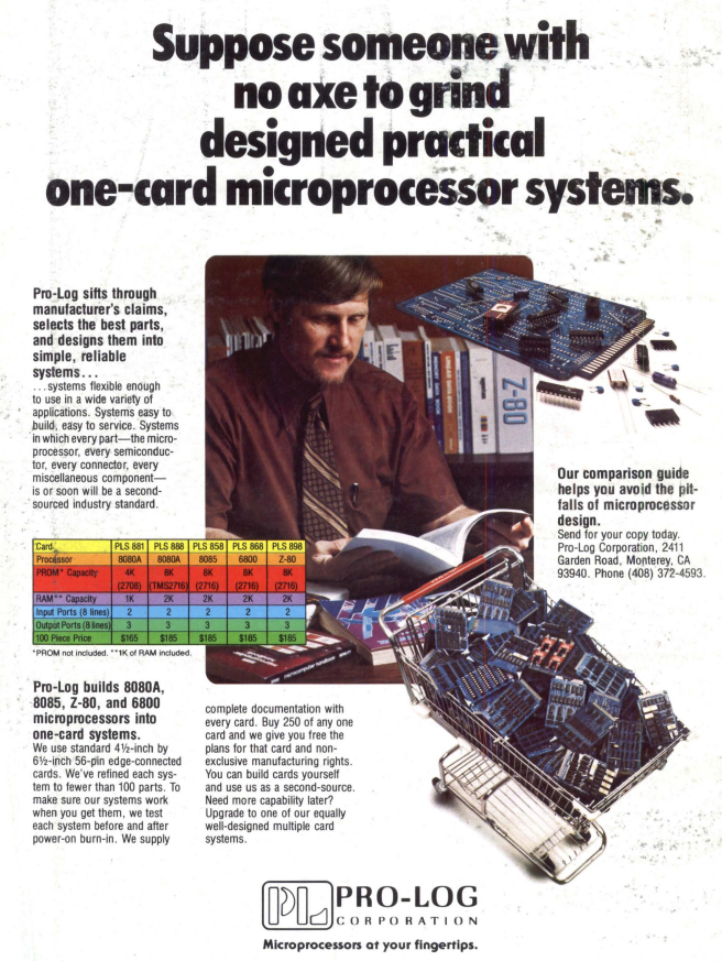 Suppose someone with no axe to grind designed practical one-card microprocessor systems.