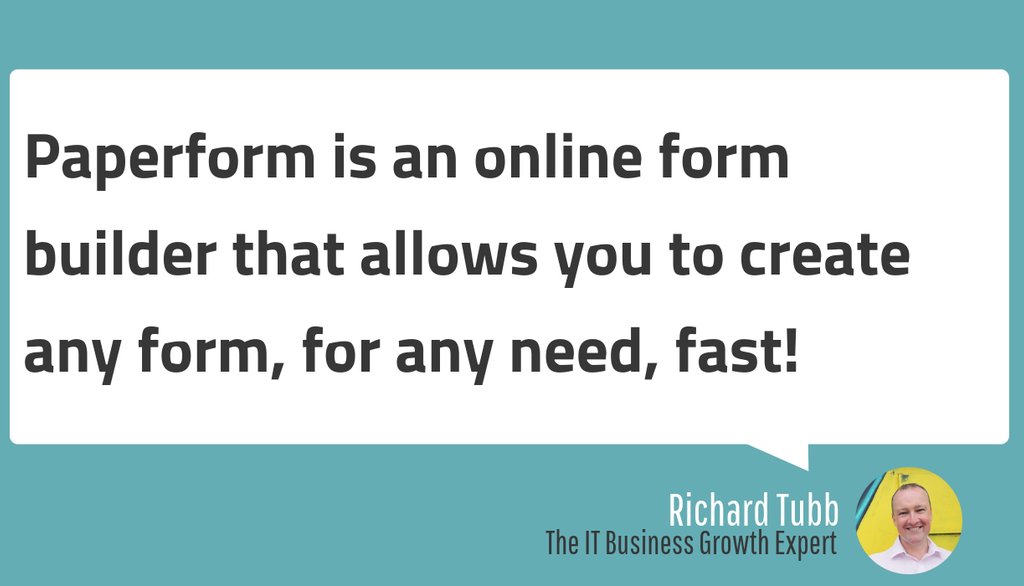 tubblog's tweet image. Save time and effort with @PaperformCo – An Easy to use Online Form Builder. Take a look at my blog post 👉🏼 tubb.co/2Cou9Gq

#TimeSaver #OnlineFormBuilder #Forms