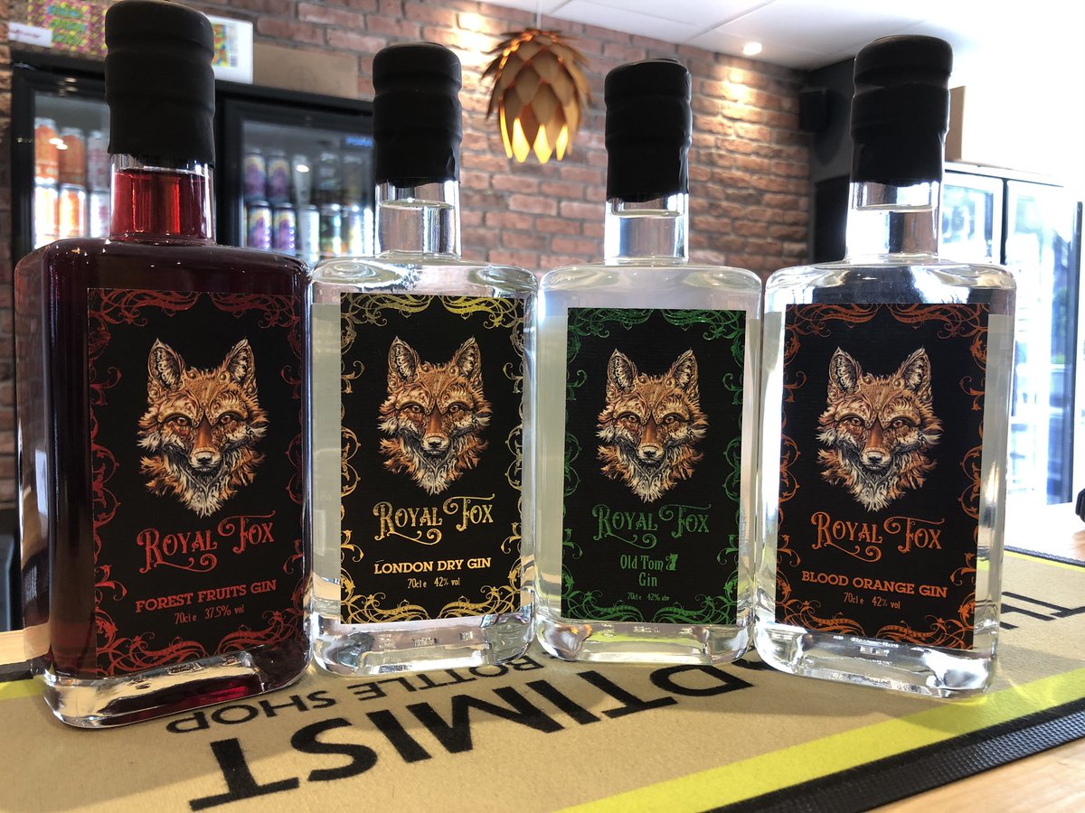 the_hoptimist1's tweet photo. 4 new gins from @harrisondistillery @royalfoxgin 
-London Dry Gin 42% 70cl
-Old Tom Gin 42% 70cl
-Forest Fruits Gin 37.5% 70cl
-Blood Orange Gin 42% 70cl
#staysafe #craft #gin #rum #spirits #craftnotcrap #topshelf #Guiseley
#cheers #shoplocal https://t.co/jWDpQdmZVx