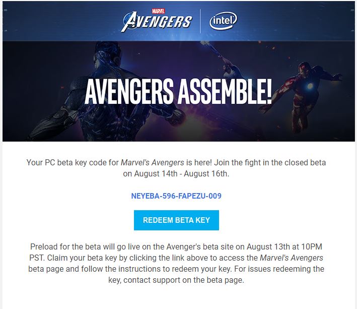 GameOcrazY's tweet photo. 🚨Avengers PC Beta Code GIVEAWAY!!!!🚨
FIRST COME FIRST SERVE
MORE TO COME!!!

NEXT CODE GIVEAWAY on my Youtube Channel
Subscribe and Like the video : https://t.co/svEdTlibOe

#AvengersBETA #AvengersGame #AvengersPCBeta https://t.co/xbVqSiEREu