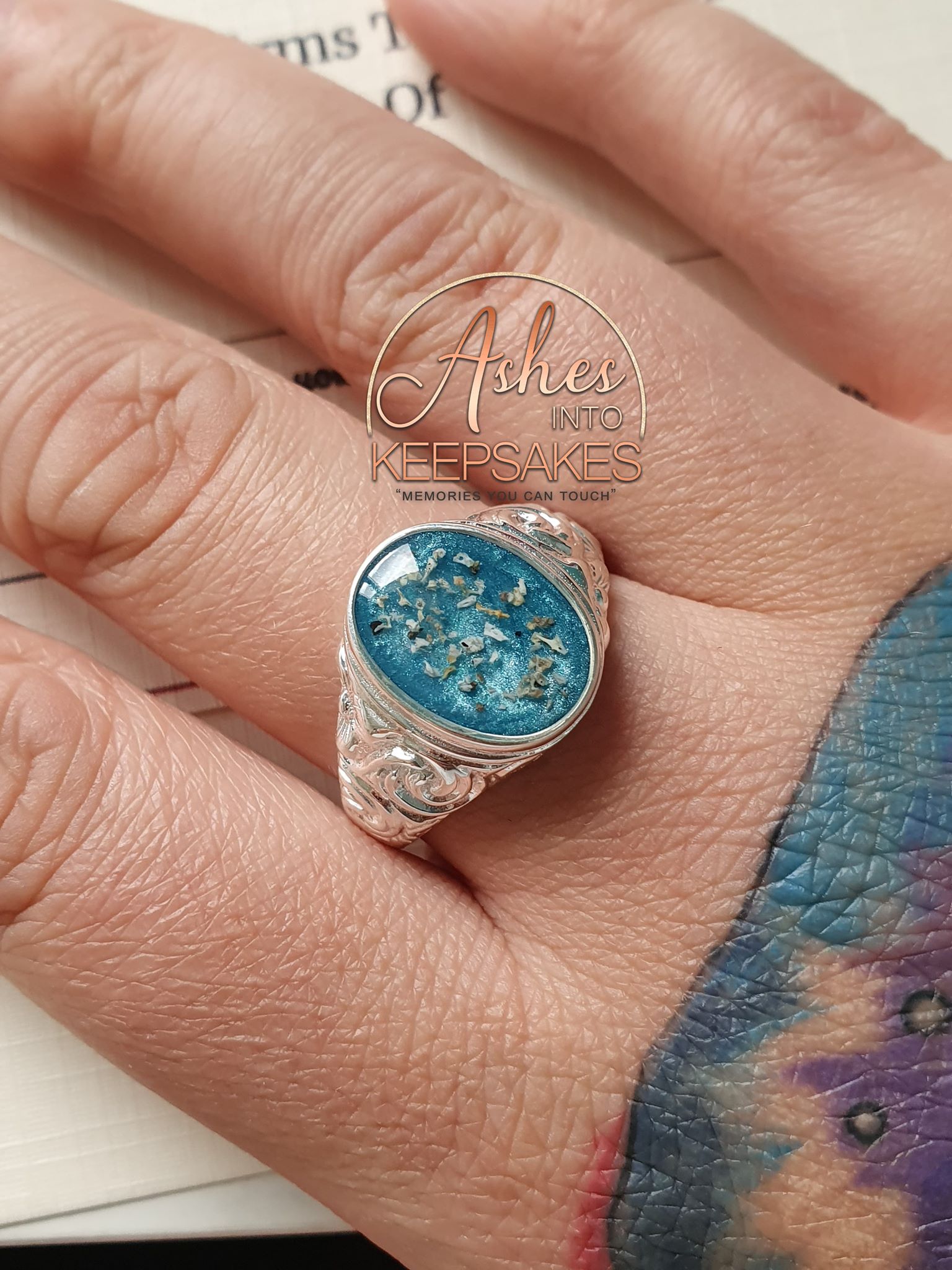 Ashes into keepsakes on Twitter "mens cremation jewellery, can include