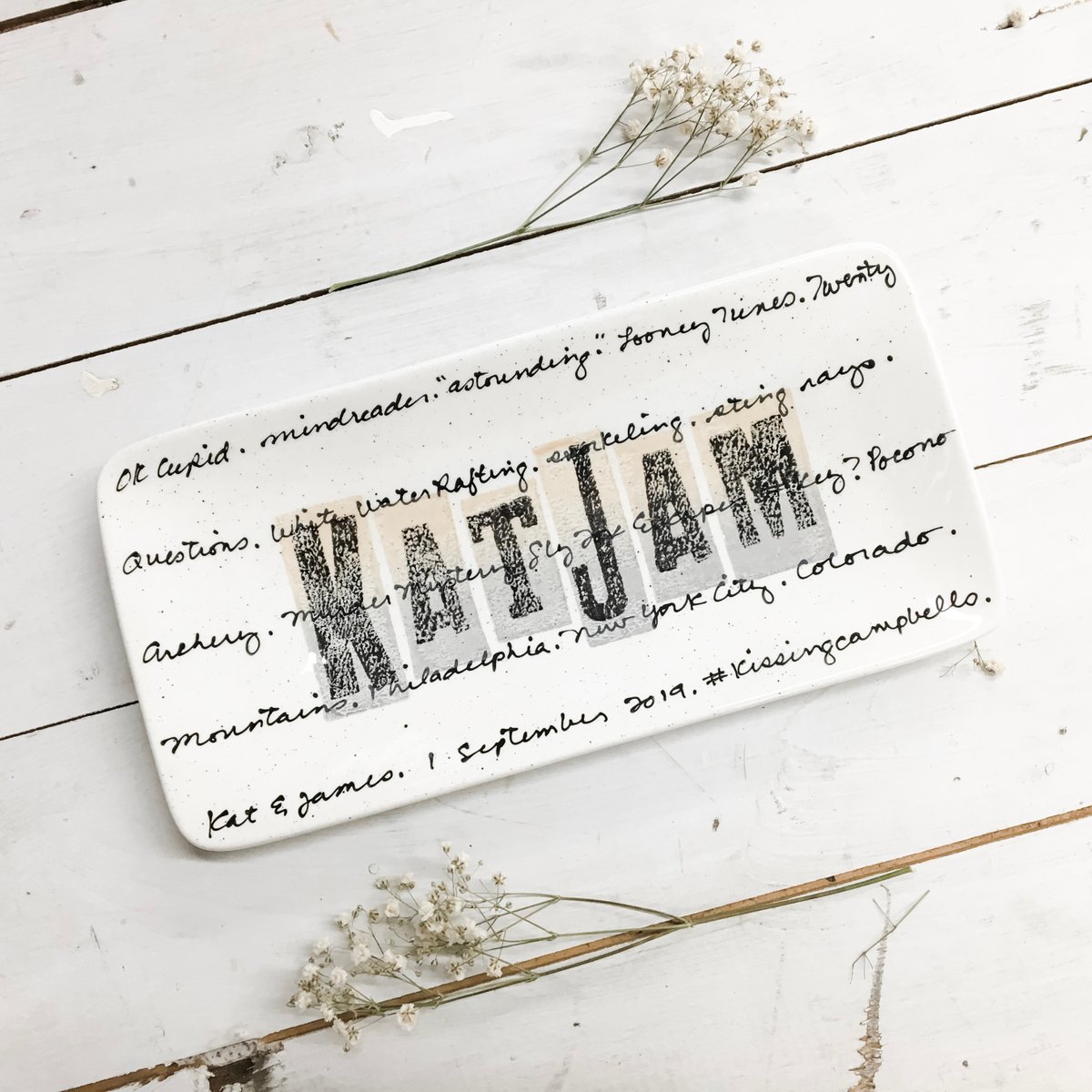 musewarepottery's tweet photo. When James, our marketing exec at @marketing360, married Kat, we stalked their profile on @TheKnot, & grabbed the best parts to personalize our gift to them. This was so fun to give. https://t.co/luZ7u28OOS
#museware #personalized #couplenames #engagement #theknot #weddingwire https://t.co/WZZ70ue1x2