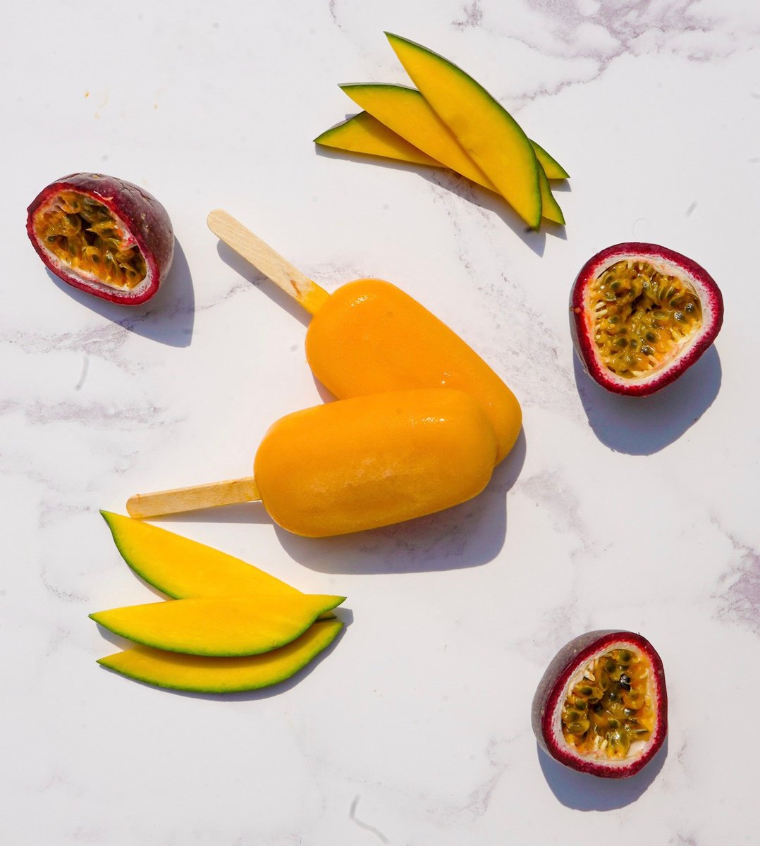 INTRODUCING....Our brand new mango and passionfruit stix - the perfect pick me up during this drizzly weather! 🌧️⁠ #servinghappiness #snowflake #summer