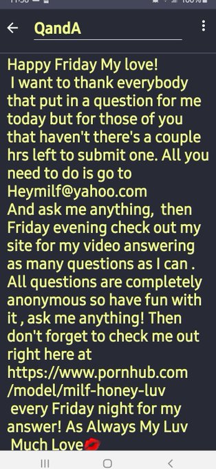 Hey Luvs go to Heymilf@yahoo.com  And ask me anything All questions are completely anonymous so have<a class="tags" target="_blank" title="On Twitter" href="/?out=eyJ0eXAiOiJKV1QiLCJhbGciOiJIUzUxMiJ9.eyJpYXQiOjE3MjY1MzYyMzIsImlzcyI6InR3cG9ybnN0YXJzLmNvbSIsIm5iZiI6MTcyNjUzNjIzMiwiZXhwIjoxNzU4MDcyMjMyLCJyZWRpcmVjdF91cmwiOiJodHRwczovL3R3aXR0ZXIuY29tL3lhaG9vIn0.2pkP3JBr000REO_O_y_xv0yty33XaOuHDsrWRtcOMLWHVfyWIiyUJtuuO5rRp_-E1wK7_j-scRZsb5fX9LzlEA">@yahoo</a>