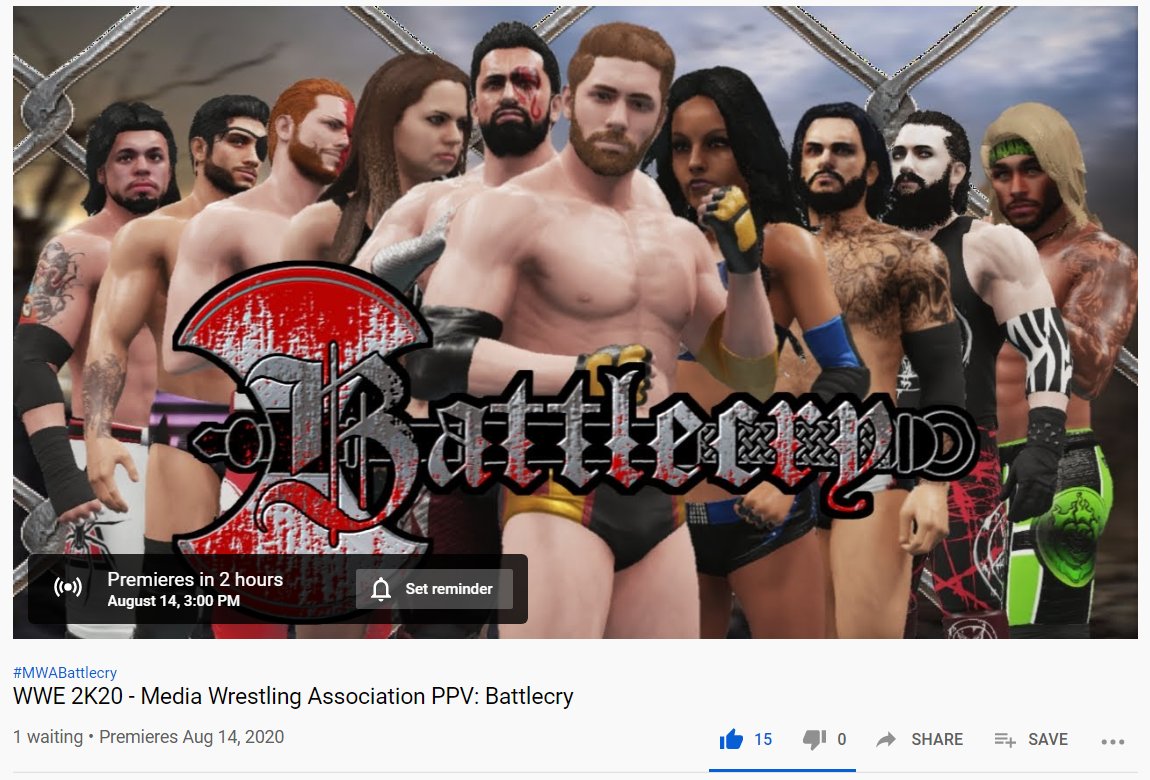ParamountCAW's tweet photo. 3 hours (i know it says 2 shut up) until #MWABattlecry premieres worldwide (except in Denmark lol). 13 highly anticipated matches, every title on the line, 2 Elimination Chambers, and 4.75 HOURS OF NONSTOP ACTION IT'S SUCH GOOD SHIT https://t.co/u3Nh4B6etQ
