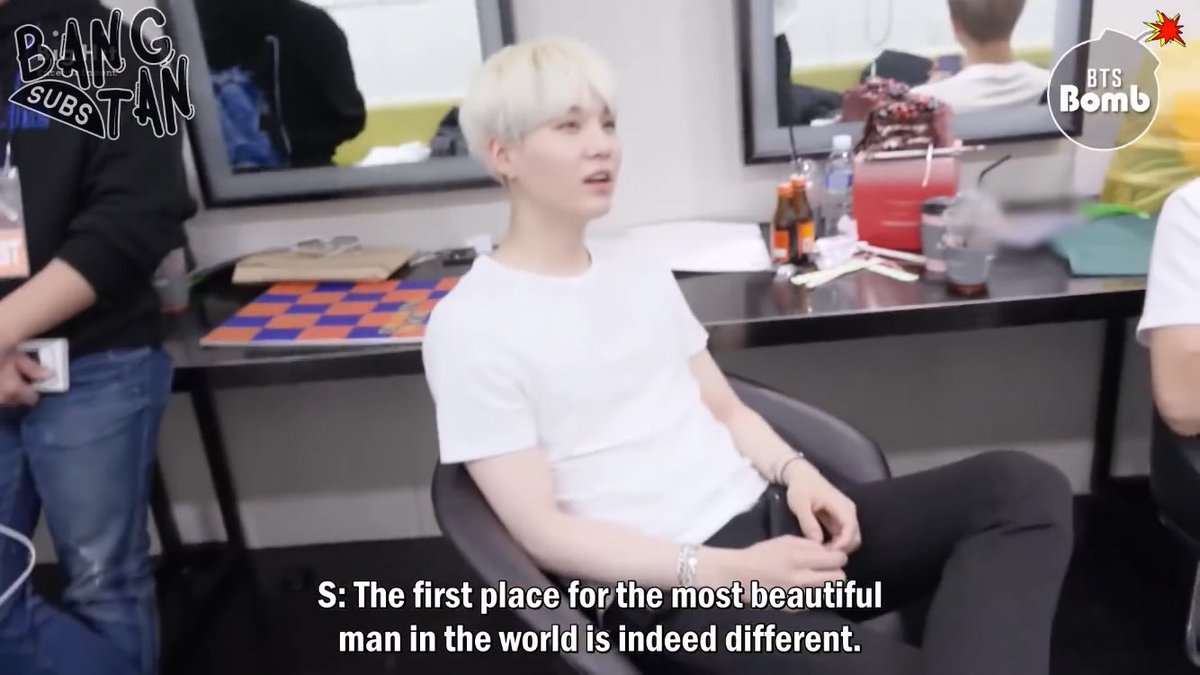 no one:yoongi: the first place for the most beautiful man...