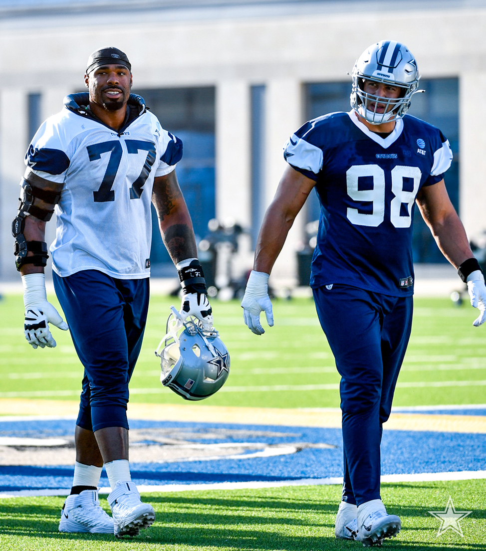 dallascowboys's tweet photo. The boys are BAAACK 🤩 #CowboysCamp https://t.co/F3Kq0trqhq