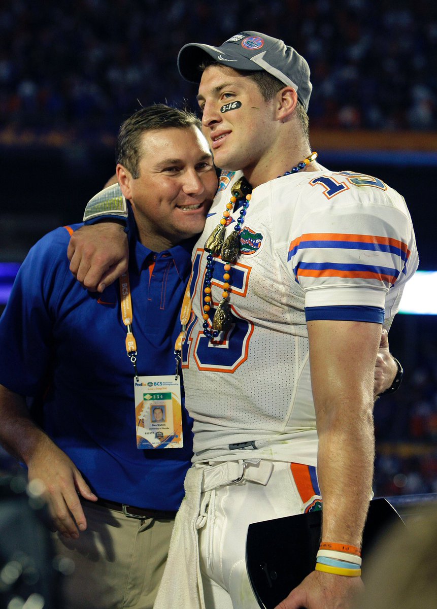 CoachDanMullen's tweet photo. I’m proud to have coached such a tremendous athlete and an even better man. Happy Birthday @TimTebow https://t.co/Q9IGzjdhdA