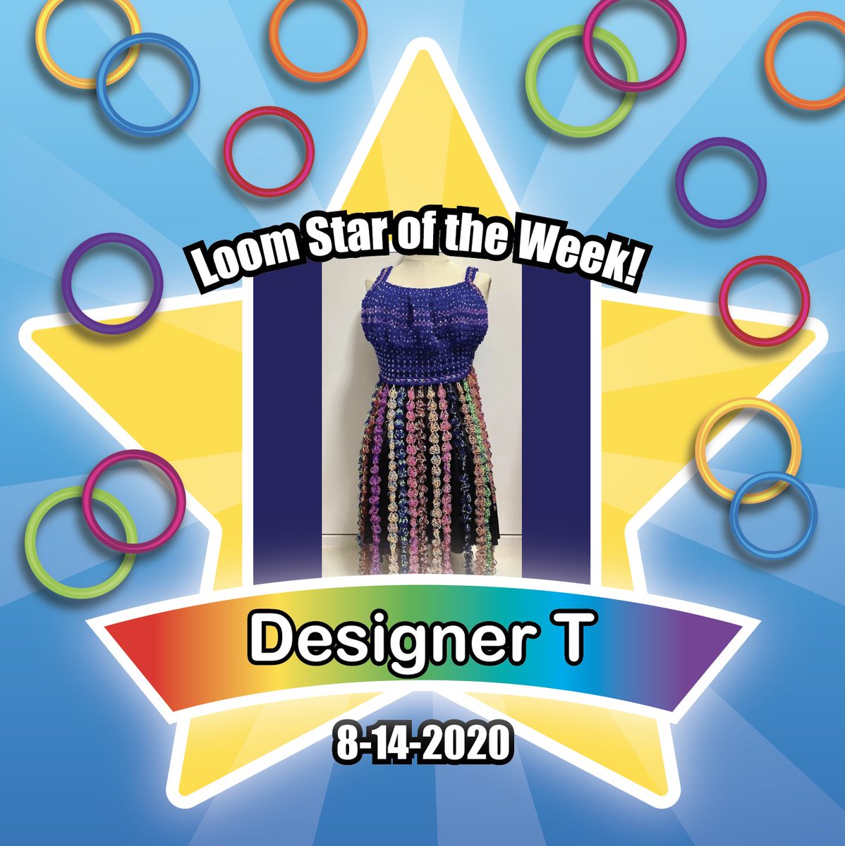 "Fashions fade, style is eternal." -Yves Saint Laurent 👗👠💙
Thanks to a Japan Loomer for this beautiful dress.
#rlfashion #rainbowloom