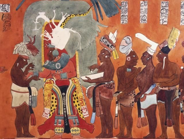 There are also actual African skeletons dating back 3000 years ago in that were found in the Americas. You also see this and other murals similar in the Temple of Warriors in the Yucatán which dates back at least 1000 years.