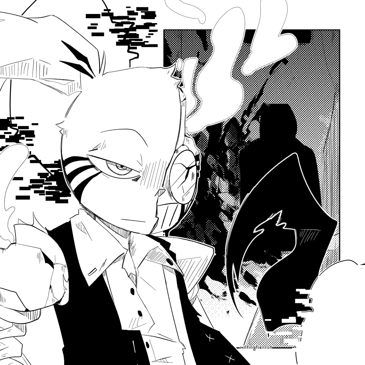 WiltingP's tweet photo. #InkSpillAU Art style experiment #1 and #2 https://t.co/groH5KJhmF