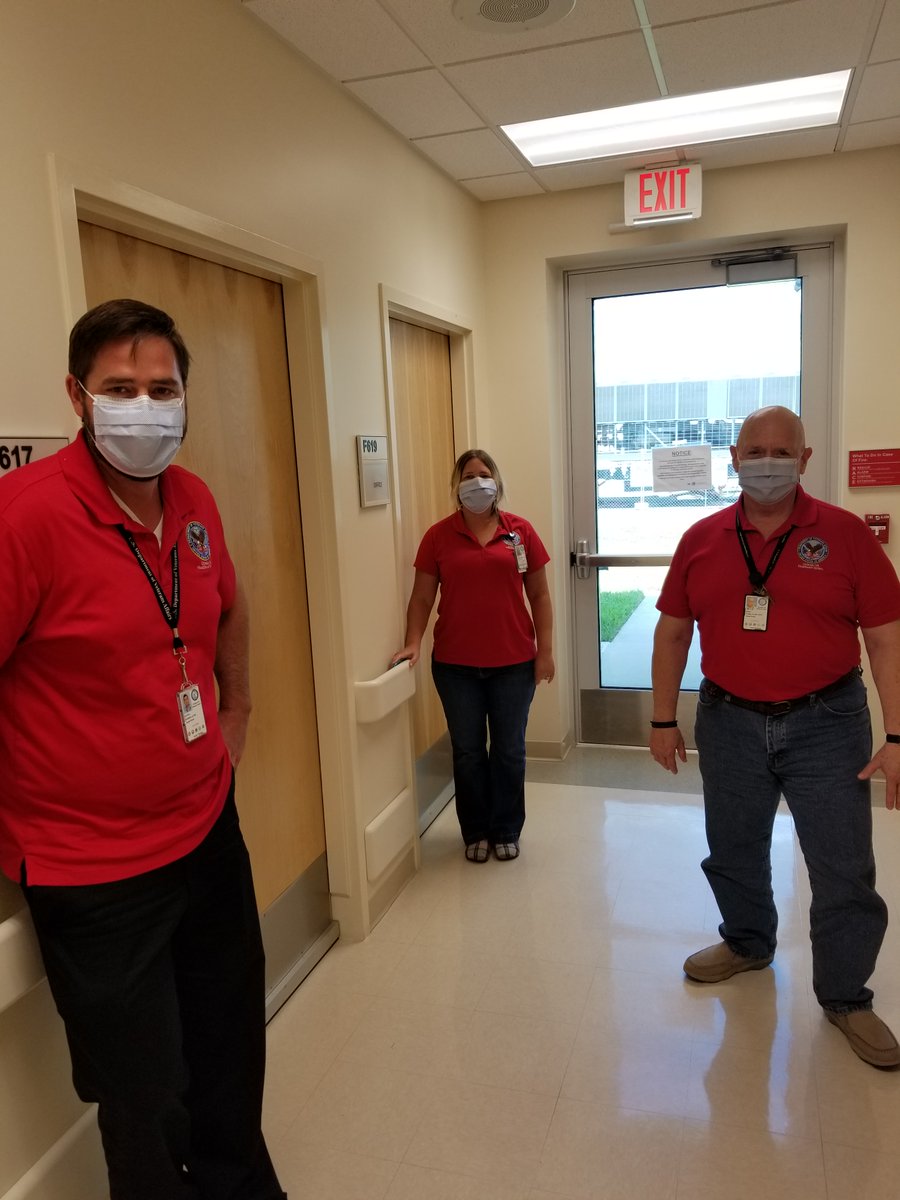 OVAHCS's tweet photo. Today everyone is wearing R.E.D. to #RememberThoseDeployed check out some of our awesome social workers showing their support across our healthcare system! @OVAHCS #BeatWPB #TeamOVAHCS https://t.co/o4Sc0DCE6e