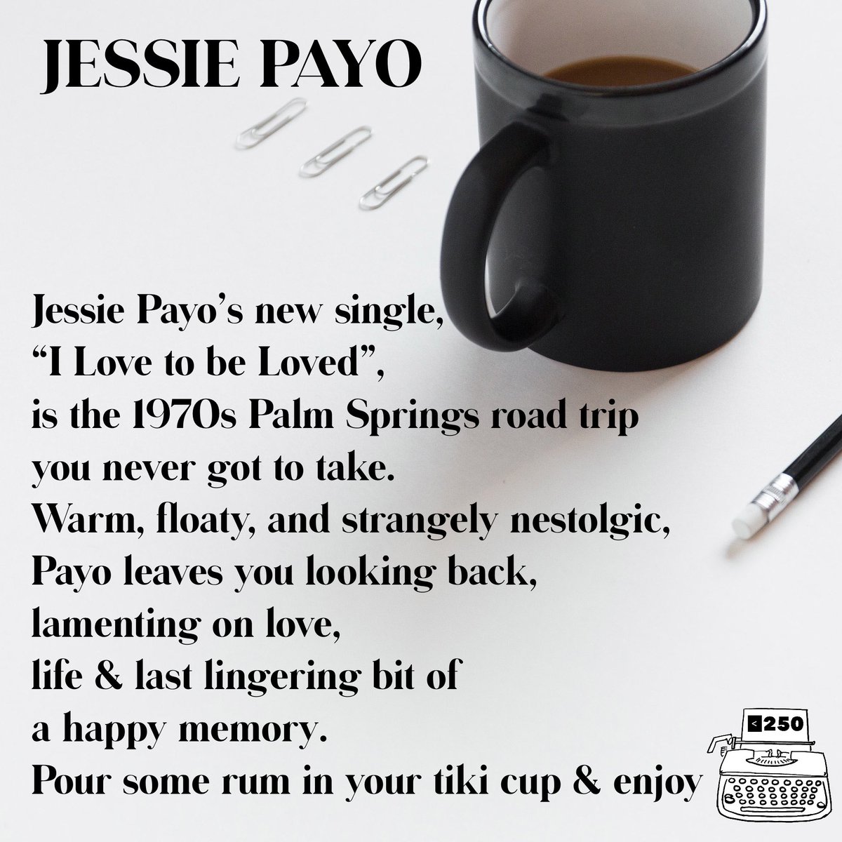 . <a href="/jessiepayo/">jessiepayo</a> “I Love to be Loved” 

Stream here: open.spotify.com/album/6BqGwMbj…