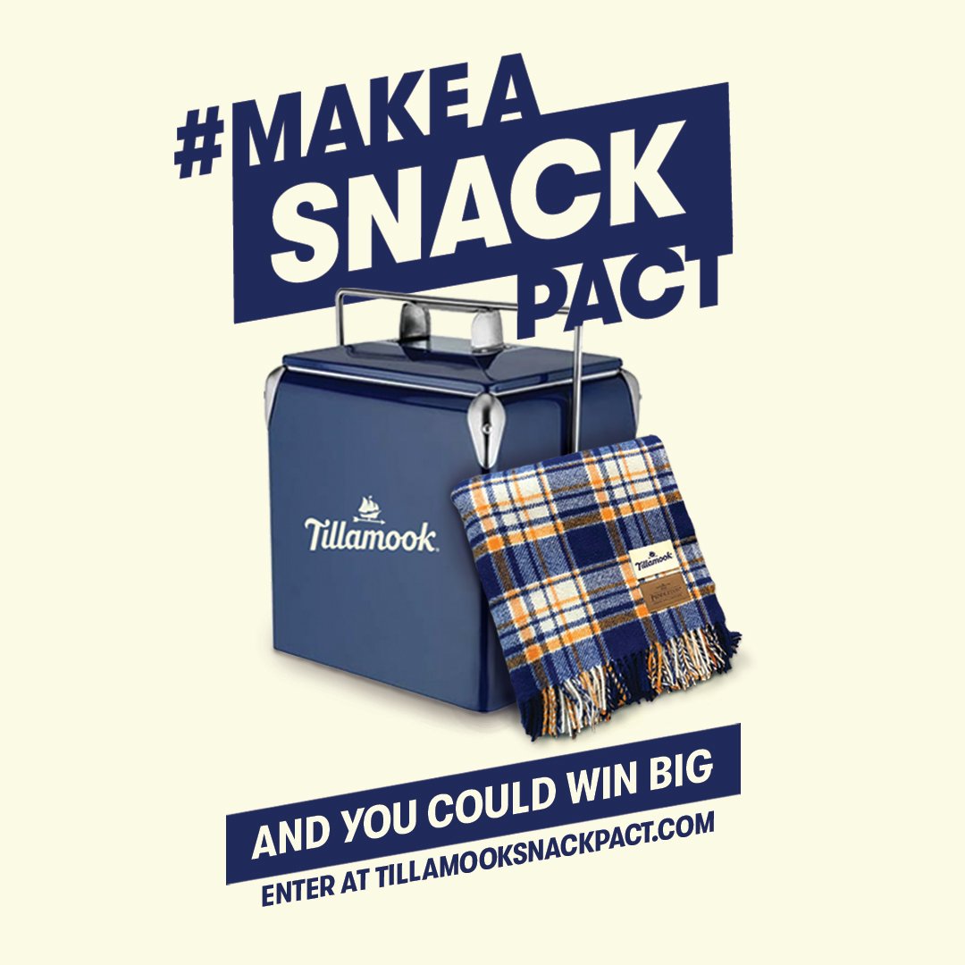 TillamookDairy's tweet photo. If youโre serious about snacking, donโt forget to #MakeASnackPact for a chance to win our Ultimate Snack Prize Sweepstakes. Make the pact here: https://t.co/AvktiDVaFq https://t.co/eMd7GdWyBD