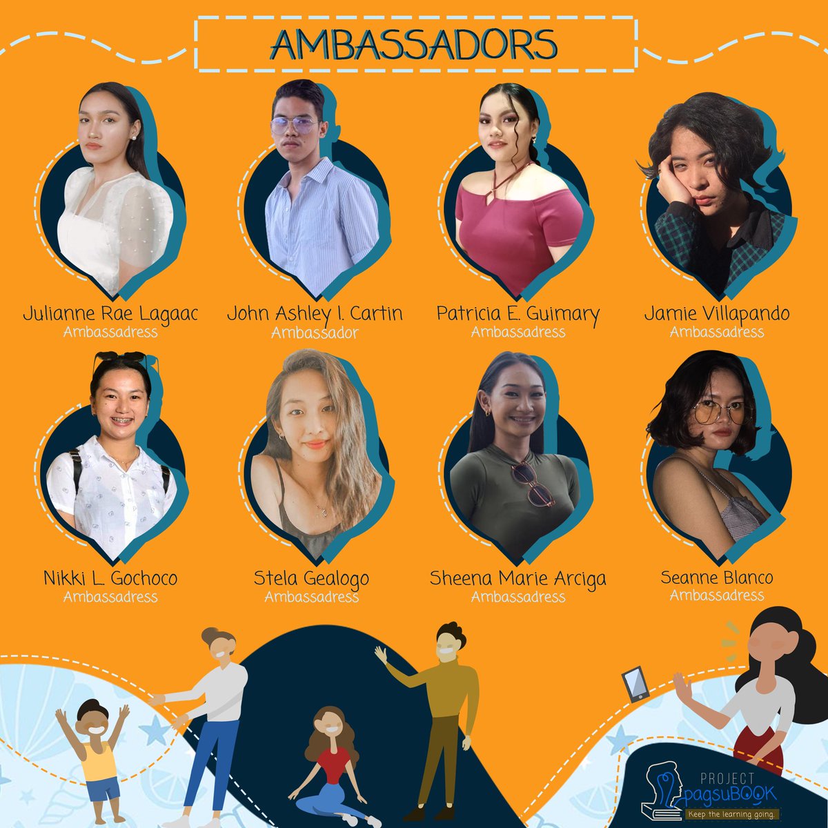 pagsuBOOK's tweet photo. In #ProjectPagsuBOOK, we are proud to present our very own league of Ambassadors and Ambassadresses--intelligent men and women--who are ready to fight for our cause.

It’s time to meet the rest of team PagsuBOOK.

(3/8) https://t.co/xix8lNCHPh