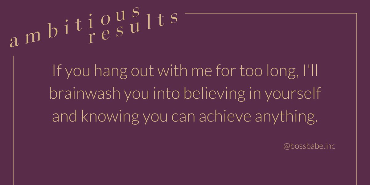 keyesol's tweet photo. I can 100% guarantee this - via @teambossbabe
Ready to be brainwashed into believing in yourself? https://t.co/7pHBV127RO
#girlpower #bossbabe #WomeninBusiness #WomenSupportingWomen #Entreprenuer #Coach #BusinessGrowth https://t.co/LZGa9mmrYn