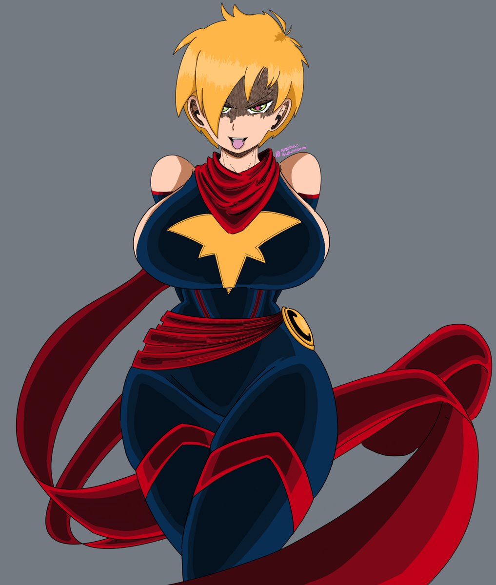 MavDraws's tweet photo. Maximum Captain Marvel, the design that launched a thousand femcel tears and an absolutely SEETHING subreddit. @MavDraws 

Honestly, I’m pretty sure they’re just jealous that @DeputyRustArt proved it was possible to design CM as both pragmatic and sexy. https://t.co/WodoXMq7aI
