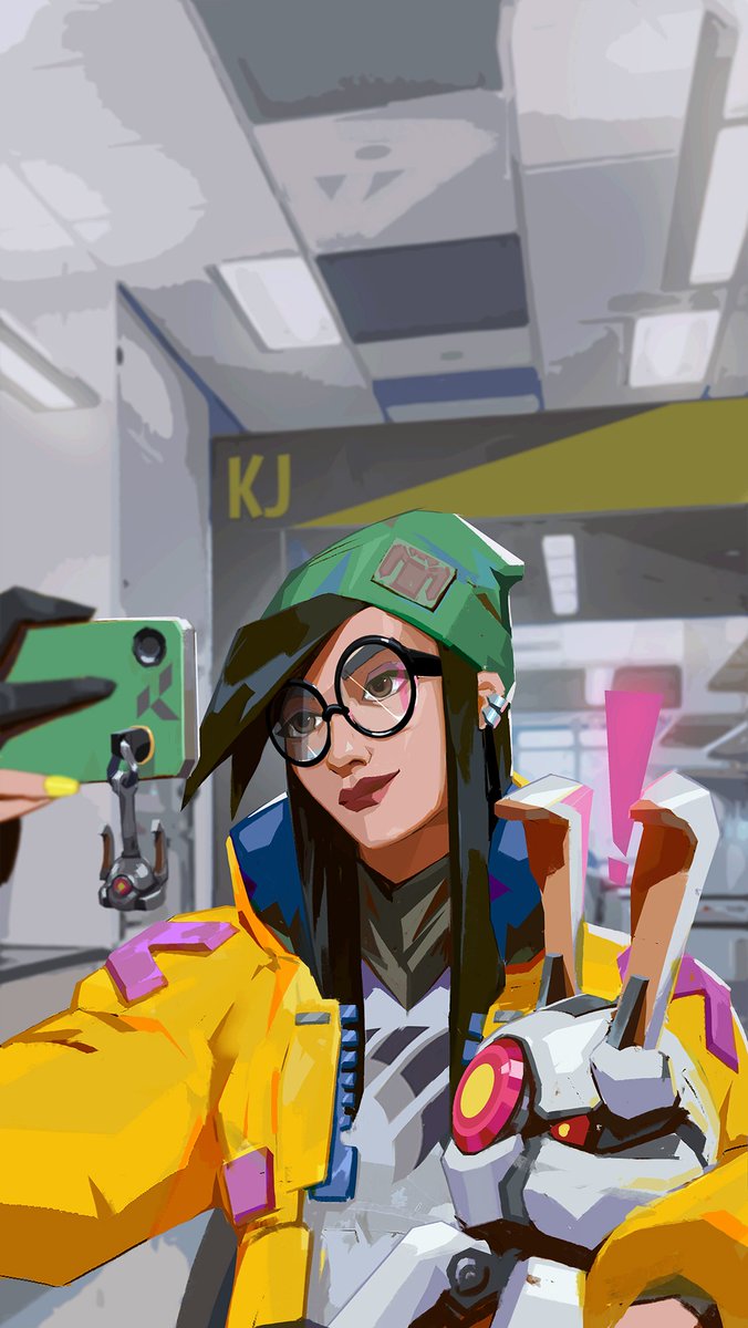 snatti's tweet photo. Had the chance to do some quick illustrations on a very short time frame that depicts killjoy in a different settings for her social posts, i really enjoyed doing these! #VALORANT #Killjoy #artistsontwitter https://t.co/F3jB6dFzft