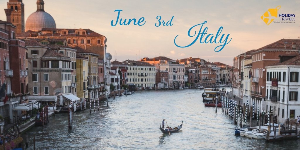 _HolidayTravels's tweet photo. Italy is known for its beautiful architecture, history, and cuisine. But since March, #tourism has been put on hold. Officials have announced that tourist visas will begin from June 3rd, 2020. It will be an economic boost for Italy as one of their primary incomes is tourism. https://t.co/RDGyR6B2zB