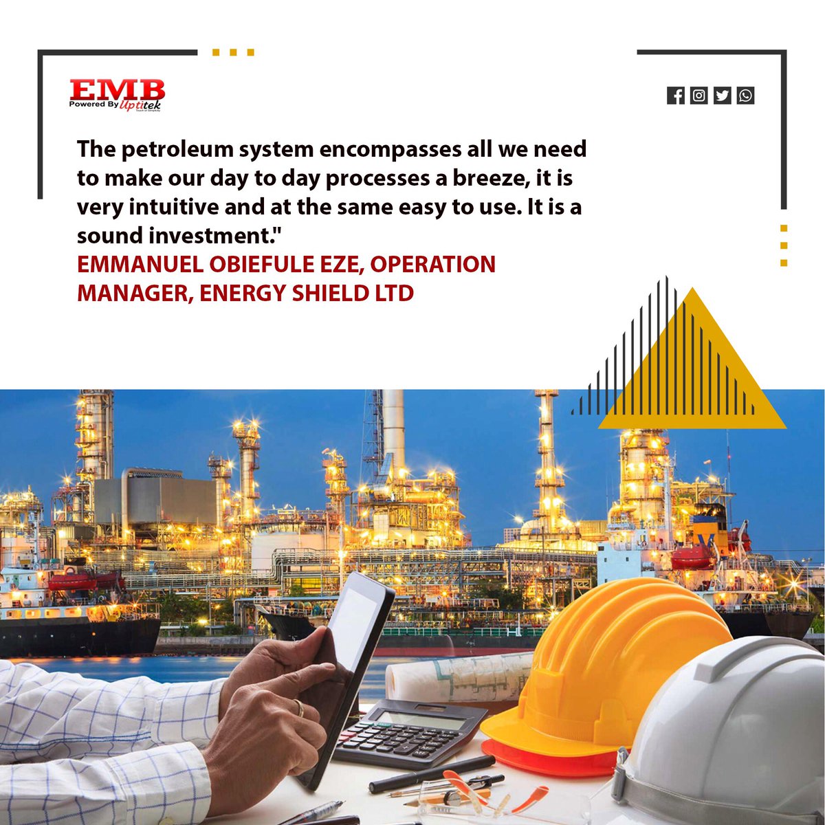 uptitek's tweet photo. We promise and keep😎
Visit us at https://t.co/phmMg3M1Dd

#uptitek #technology #managementsystems  #weekendfun #oilandgas #dailymotivation #weekendvibes #businessowner https://t.co/ys7BevoIPE