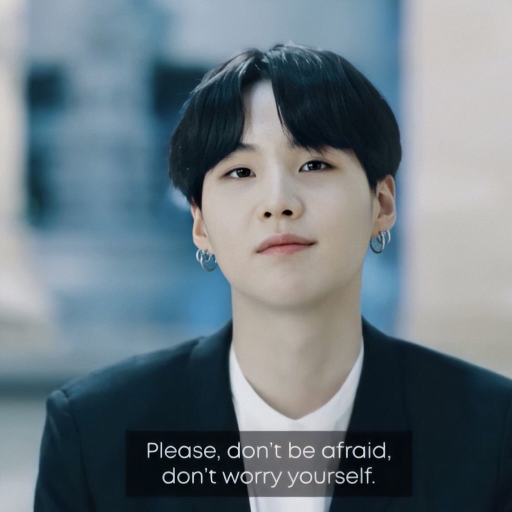 Yoongi’s comforting words - a therapeutic thread