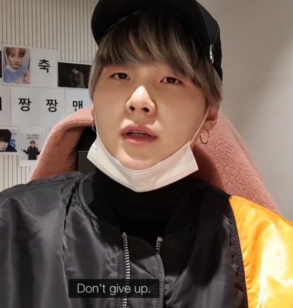 Yoongi’s comforting words - a therapeutic thread