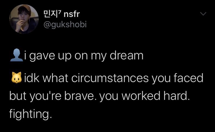 Yoongi’s comforting words - a therapeutic thread