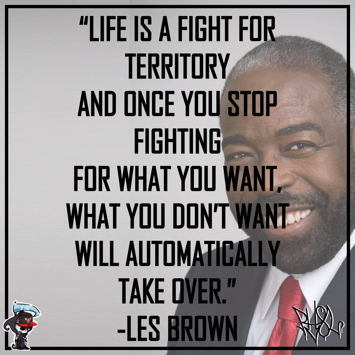 PH8Lraps's tweet photo. Today I was listening to @LesBrown77  during my morning routine. I heard this quote and had to pause it and soak it in.  It is a great view on perspective will you be owned by a situation or will you own that situation and make it what you want?
✌️❤️ &amp; Hip-Hop https://t.co/PBAO2MC05t