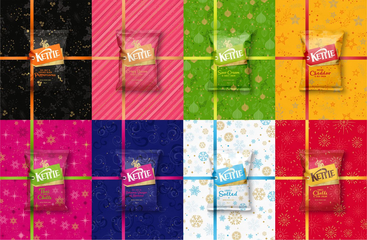 Springetts (@springettsbdc) on Twitter photo #Christmas is coming early! Check out our new festive makeover for 
<a href="/KETTLEChipsUK/">KETTLE Chips</a>
  all wrapped up in a bow and ready for sharing! Available in stores from October!
#MerryChristmas #ChristmasComesEarly #WrappedUpInABow #WhenItsSpecialKettle #PackagingDesign #BrandLove #Christmas is coming early! Check out our new festive makeover for 
<a href="/KETTLEChipsUK/">KETTLE Chips</a>
  all wrapped up in a bow and ready for sharing! Available in stores from October!
#MerryChristmas #ChristmasComesEarly #WrappedUpInABow #WhenItsSpecialKettle #PackagingDesign #BrandLove