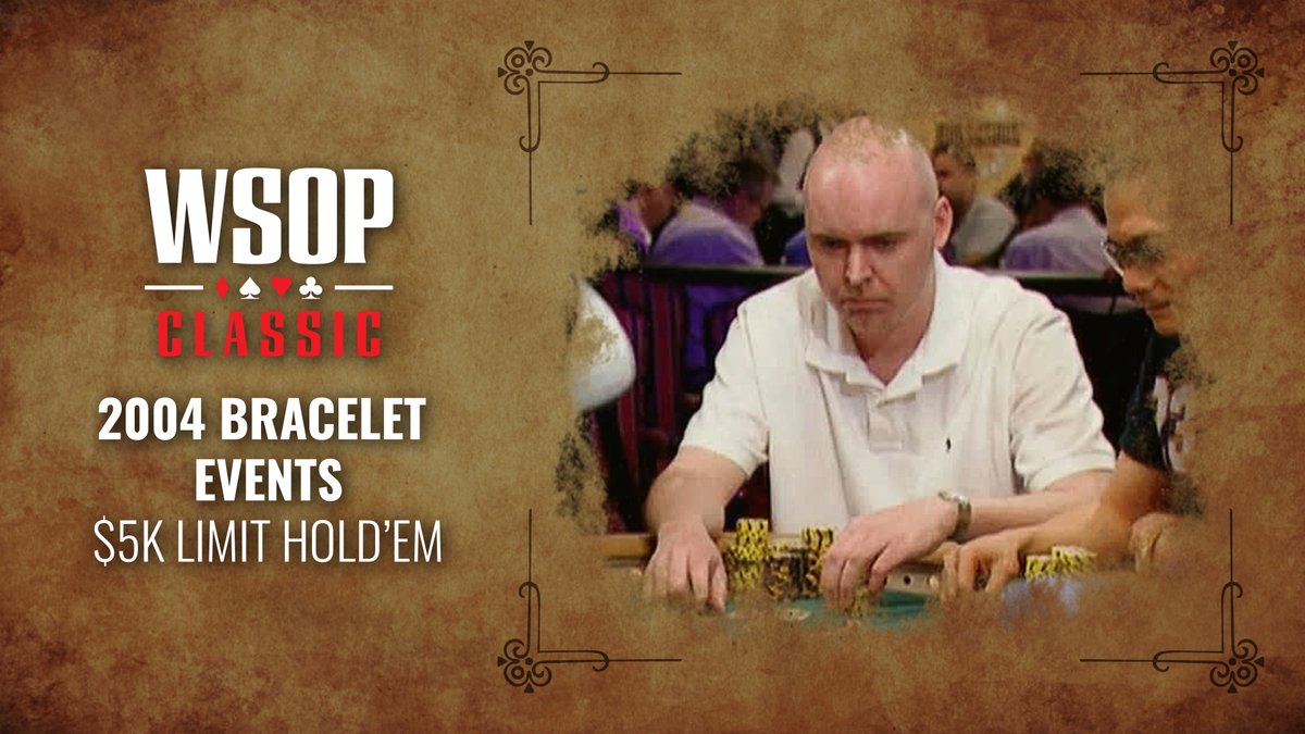 PokerGO's tweet photo. 2004 @WSOP Classic
#JohnnyWorld๐ wins his 2nd #WSOP bracelet in the $5,000 Limit Hold'em!
๐บ๐ Watch now, ONLY on #PokerGO: https://t.co/vNIqJCNLne https://t.co/zbhhOtrpKM