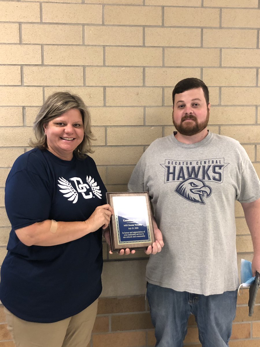 Congrats once again to Mrs. Burr and Mr. Packard!  <a href="/MSDDecatur/">MSD Decatur</a> #DecaturProud #StrongerTogether
