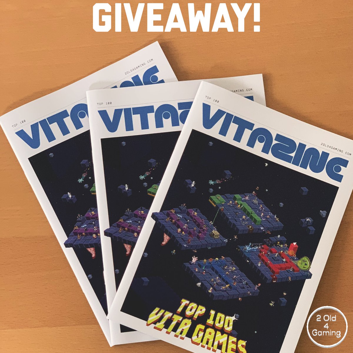 2_Old_4_Gaming's tweet photo. To celebrate completion of my third book about the #PSVita (which can be ordered here:
https://t.co/l7gexZUPqP 😉) lets do a giveaway!

I’ve got 3 sample prints for my Vita Zine to giveaway.  

RT, follow, tag someone! 

Open worldwide. Winners announced Friday 21 Aug. https://t.co/fJ3UYRrElS