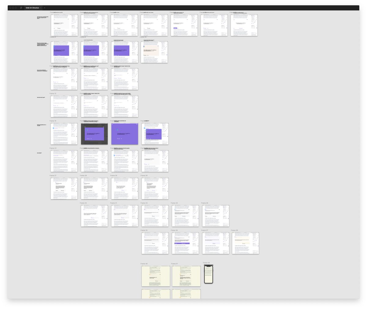 One ongoing challenge for Orbit's art direction has been to simultaneously create a strong identity with clear separation the Spockian vibe typical for this space… while not standing out too much in the context of a host publication.

Slowly annealing my way there…