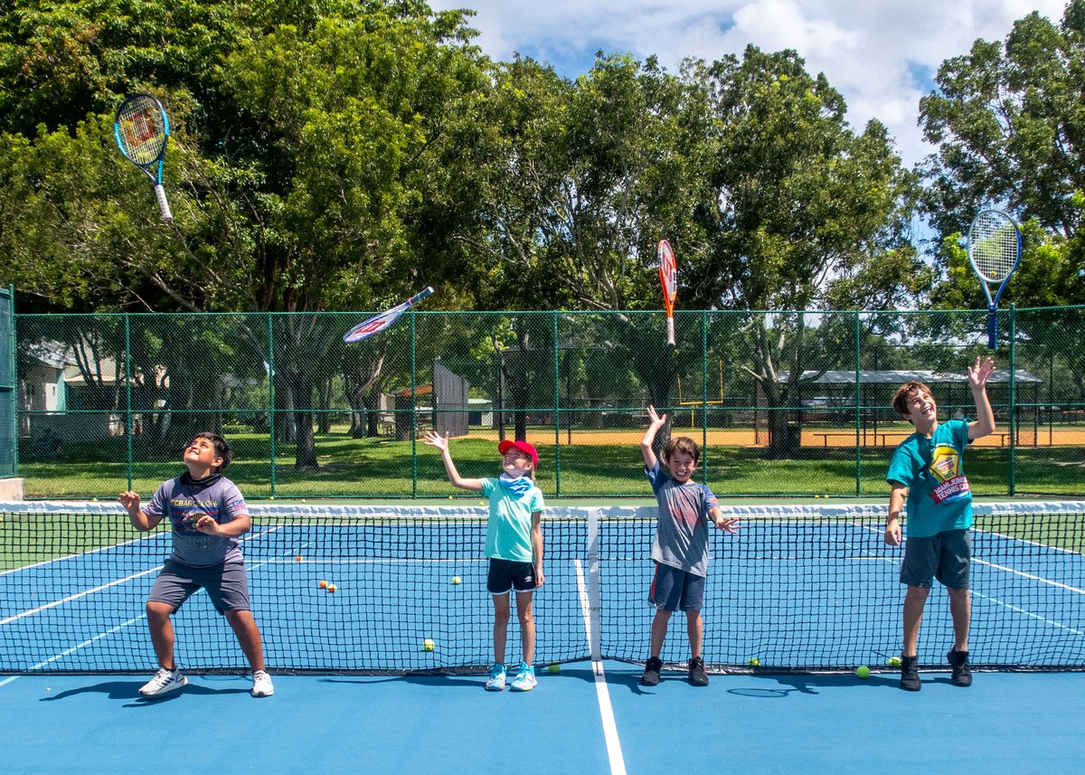 TruthNTennis's tweet photo. Celebrating our last day of summer camp fun.  Thank you campers!!!  No COVID-19 here and we were never shut down (counting our blessings). Hope to see you next summer!!!  @USTAFlorida  @usta   @laurabowen77 https://t.co/gGBEnoFeR8