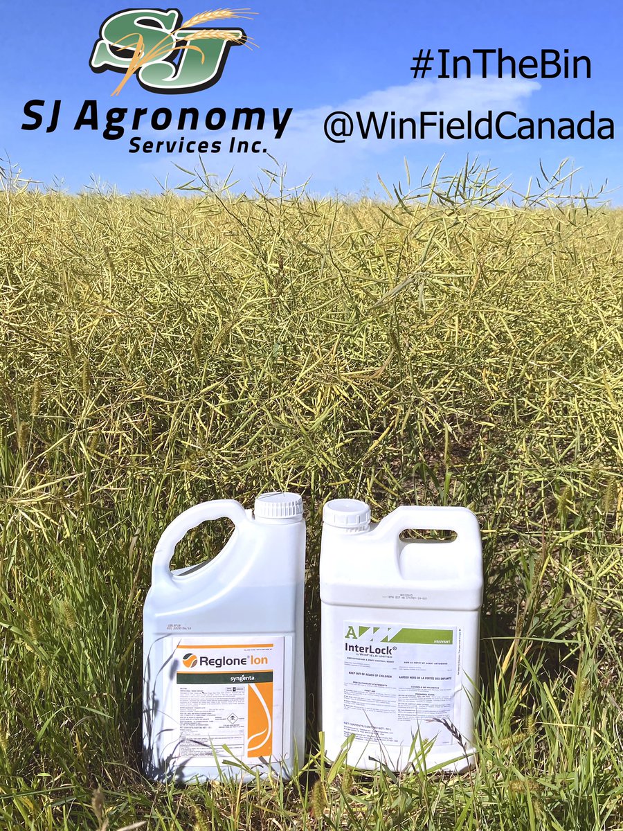 Want to get your canola #InTheBin faster? Talk to the team at SJ Agronomy about #RegloneIon and #Interlock today!  @WinFieldCanada