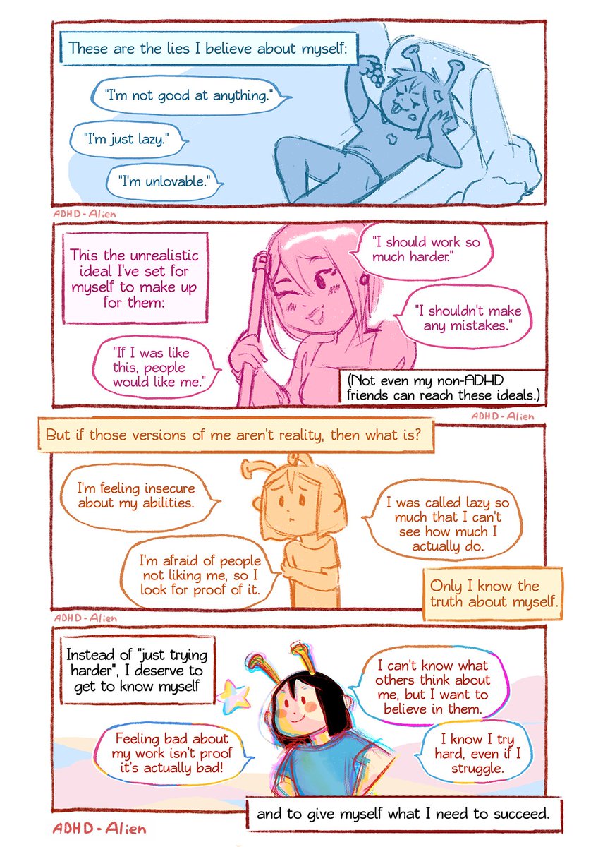 ADHD makes it really hard for me to form an identity. Things I thought I love are hard for me to start, and I keep doing things I wish I wouldn't.