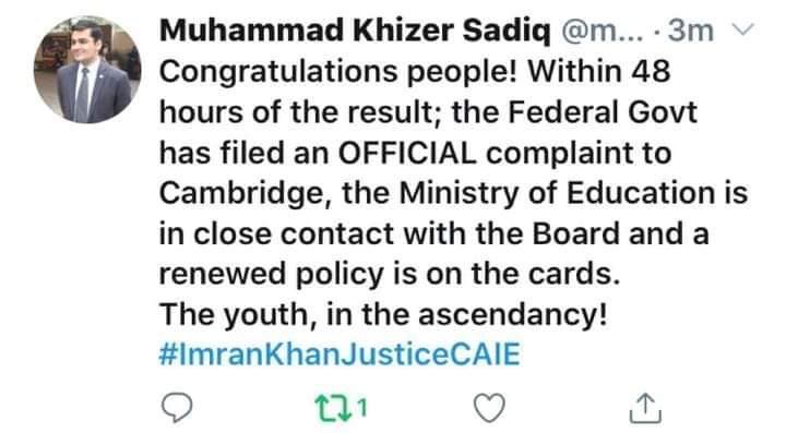 moosa_zeeshan's tweet photo. Keep up the pressure 
We can pull this off 
Jawanoo laggei rahooo
#ImranKhanJusticeCAIE 
#ImranKhanJusticeCIE https://t.co/HFEyyNdXIk