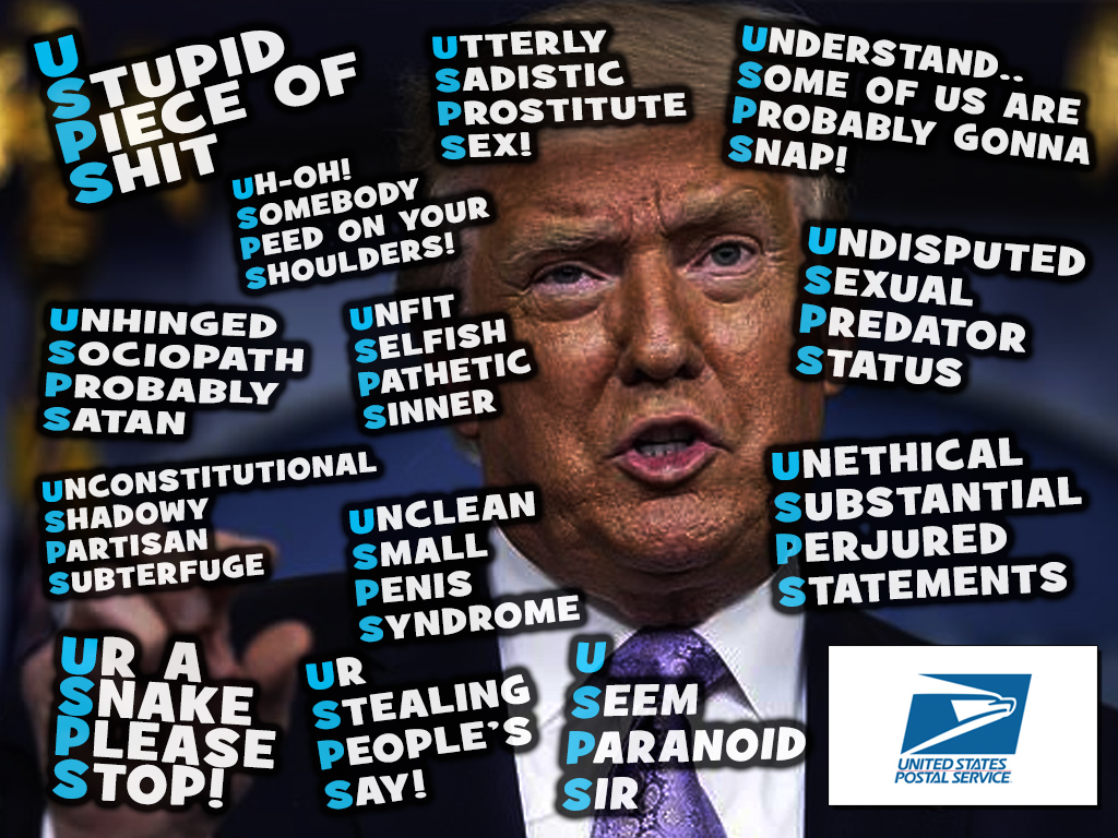 What does USPS stand for? 
#TrumpIsACompleteFailure