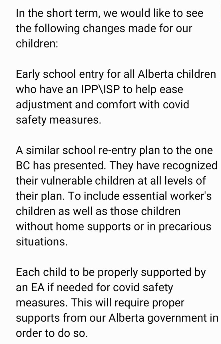 holdmyhandab's tweet photo. We yes do have asks. And we encourage them to be seen as part of other plans not as a plan for every child. Granted when you do support children with disabilities in having supports it is known for creating supports for all.  @AdrianaLaGrange #abed #ableg #abpoli #HoldMyHandab https://t.co/AInSOqGHZu