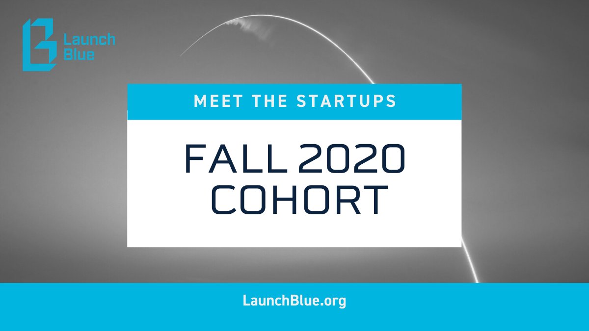 LaunchBlueKY's tweet photo. Launch Blue is excited to announce our fall 2020 cohort! Meet the startups joining the Launch Blue Pre-seed Accelerator program. https://t.co/J3jjCqAm32  @Base110Kentucky @AI_pranks https://t.co/jO2HtHcvsI