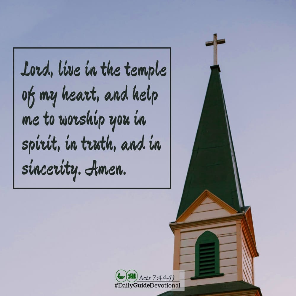 sughana's tweet photo. Fri, August 14, 2020
📖Acts 7:44-53
Although buildings are necessary abodes for worship and teaching, they cannot replace the need to have Jesus in our hearts and God's Spirit among us. They are merely centers of worship.
✝The true Temple of God
#DailyGuideDevotional
#SUGhana https://t.co/1ebQcAP18M
