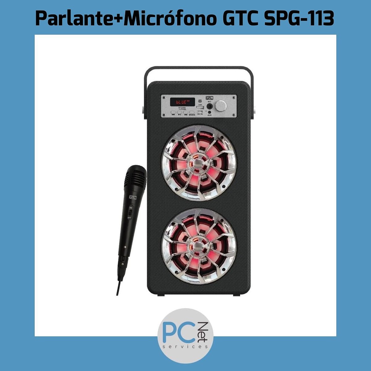 pcnetservices's tweet photo. Parlante Bluetooth + Micrófono GTC SPG-113
 
#parlante #parlantes #bluetooth #micro #micrófono #sonido #tema #canción #canciones #karaoke #música #musica #temas #gtcribbon #cantar #escuchar #disfrutar #pcboxargentina https://t.co/kakgAEC4pc