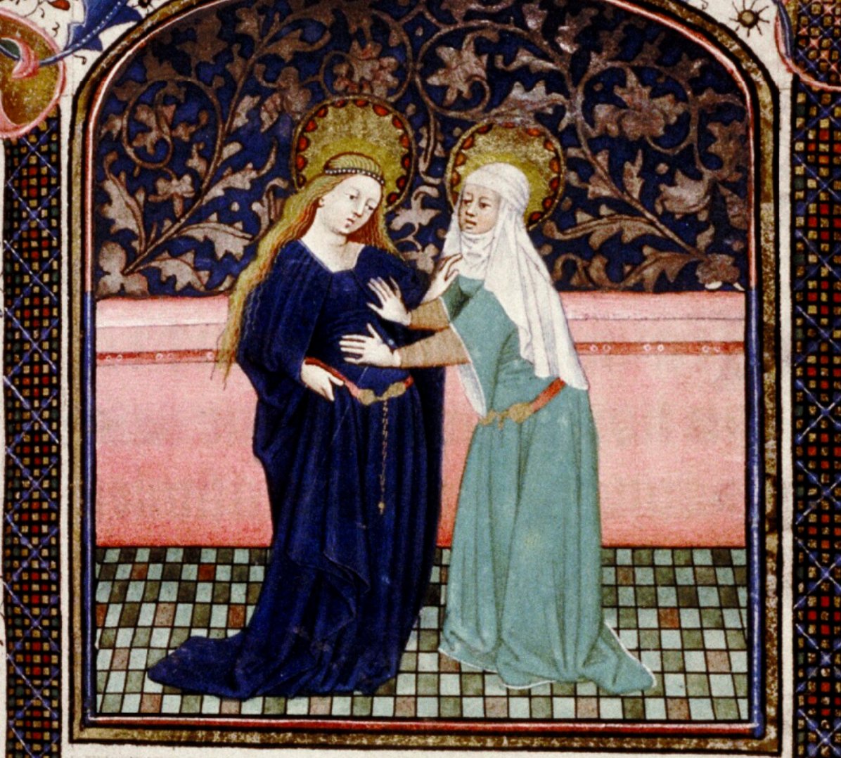 Elizabeth continuing to be direct.(Bodleian Library, MS Rawl. liturg. e. 14, f. 028r)