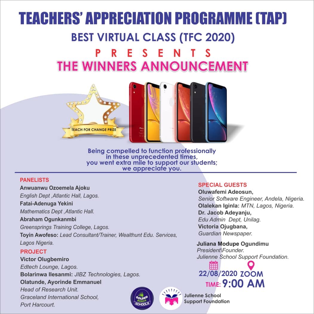 jssfoundation2's tweet photo. We will be appreciating teachers that went extra mile to support students in this unprecedented time. 
#Teachers #support #julienneschoolsupport #education #educationmatters @TalkEducation @VikasPota @jssfoundation2 @TheIET @VarkeyFdn @Blackboard @NewNormalBlog @DrFrostMaths https://t.co/YCRgrsyANk