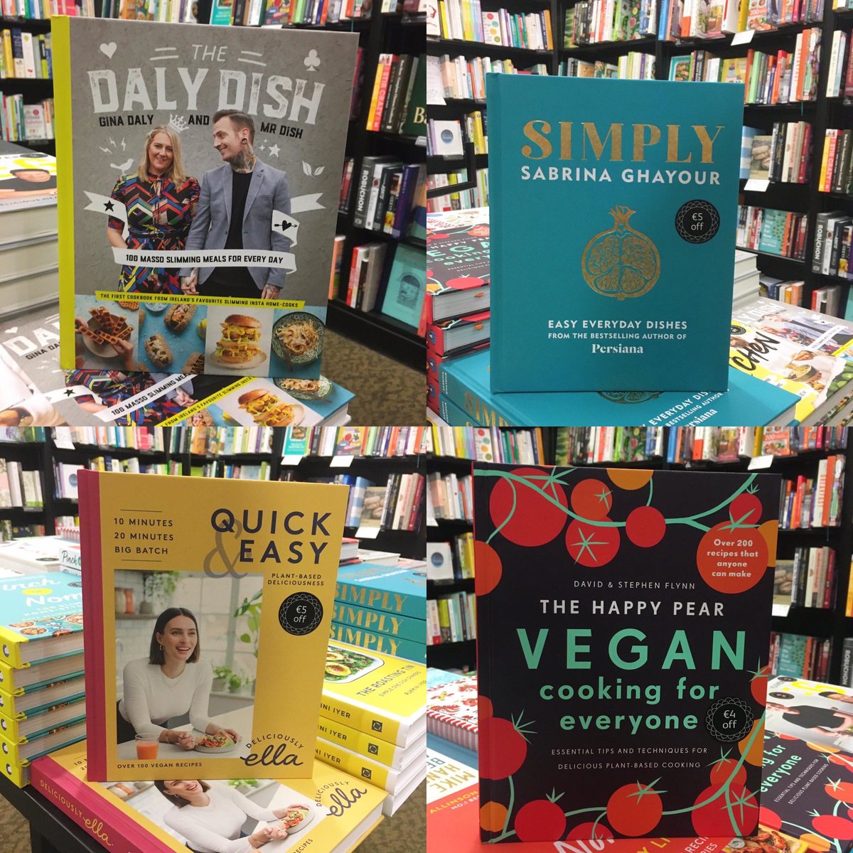 WaterstonesCrk's tweet photo. Weekend cooking sorted! Plenty of inspiration here for you all 🍛🍲🍦 #newcookbooks #weekendeating #newmenu #vegan #fakeaways #cookathome https://t.co/FovbhMZtXb