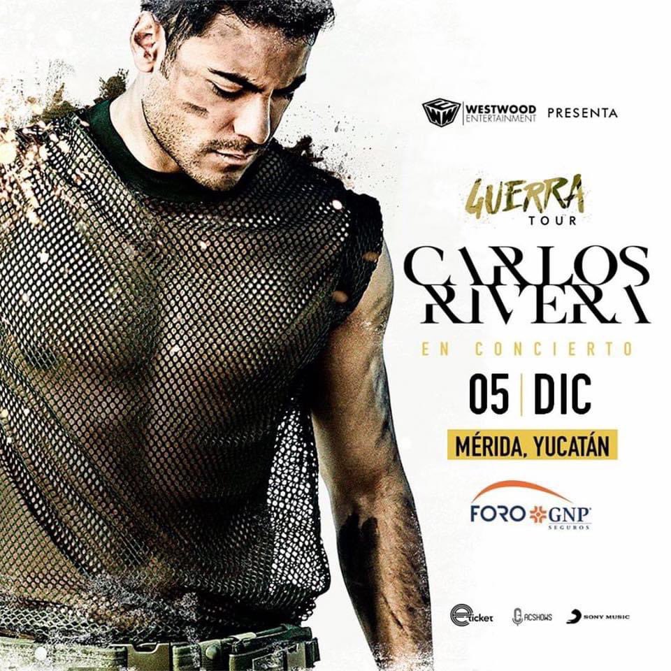 ⚠️ AVISO IMPORTANTE ⚠️

Informamos que el concierto de Carlos Rivera programado para el 28 de agosto en Foro GNP Seguros, será reagendado para el sábado 5 de diciembre a las 21:00 hrs.

Los boletos adquiridos serán válidos para la nueva fecha. 
#Guerratour2020