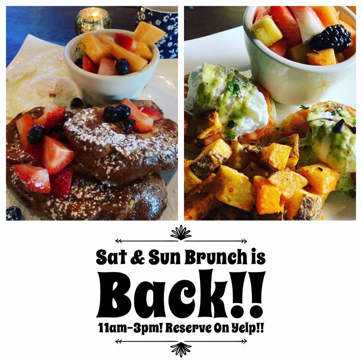 mrbraxtondc's tweet photo. 🍳Sat &amp; Sun (11am-3pm)Brunch is Back!!🥘💃🏻🕺🏾#DCPatios #DCTakeOut ##MrBraxtonDC #ParkviewDC #PetworthDC #SistersThatBrunch #DCFoodPorn #DCFood #DCBrunch #DC #DCdinner #PetworthMetro #DCHappyHour #HTTR #Redskins #DCMondayNightFootball #WashingtonDC #DCbars #DCRestaurants https://t.co/WseoCn2Sy4