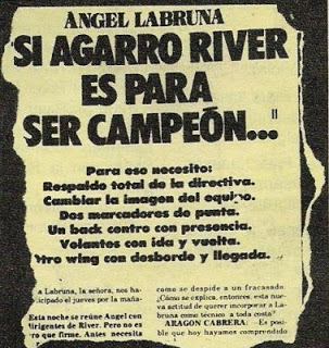 diegoborinsky's tweet image. "Si agarro River es para ser campeón", le dijo Angel Labruna a El Gráfico en enero de 1975. Y cumplió el 14/8, para cortar los 18 años sin títulos. Les recomiendo este link de El Gráfico, con 2 ediciones completas del campeón, para ver página por página elgrafico.com.ar/articulo/1098/…