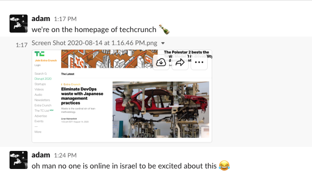 AdamLaGreca's tweet photo. #TFW a time zone difference means you celebrate alone 🤣
This is a great piece by @Liran_Last, Co-Founder of @rookoutlabs. They're disrupting the software industry.
PS If you don't already subscribe to @TechCrunch #ExtraCrunch then do yourself a favor.
https://t.co/w6RBXpJRa4 https://t.co/eNs5wP69WV