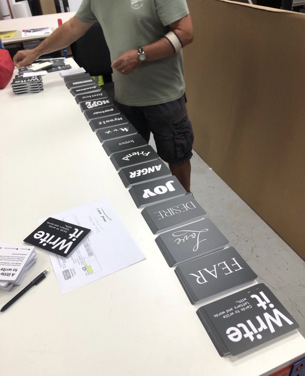 andreanhj's tweet image. A beautiful burst of excitement to end the working day on. The #NJMWriteIt cards are printed and ready to dispatch. A creative antidote to isolation, boredom or stuckness. Thank you @thecafeteria @msoulfires @NJMIdeas What adventures we’ll have with them....